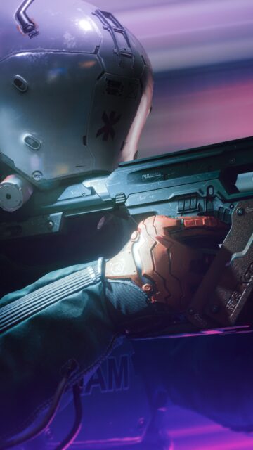 Futuristic Combat Soldier Mobile Wallpaper