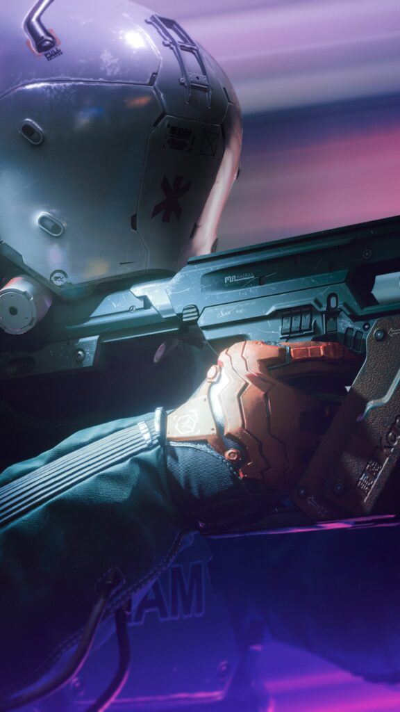 Futuristic Combat Soldier Mobile Wallpaper