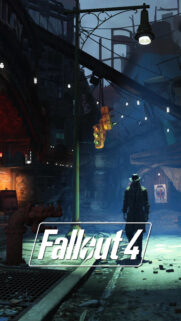 Fallout 4 Detective Street Scene Vertical Mobile Wallpaper