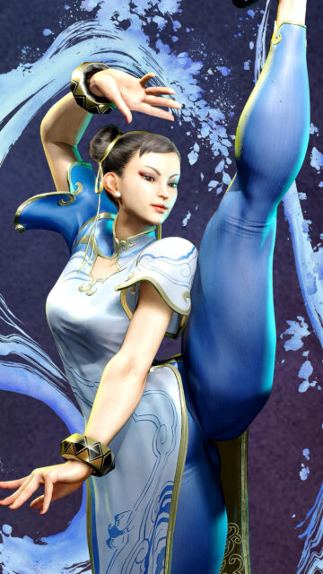 Chun-Li Martial Arts Street Fighter Mobile Wallpaper