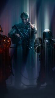 Cliff Unger and Skeleton Soldiers Mobile Wallpaper