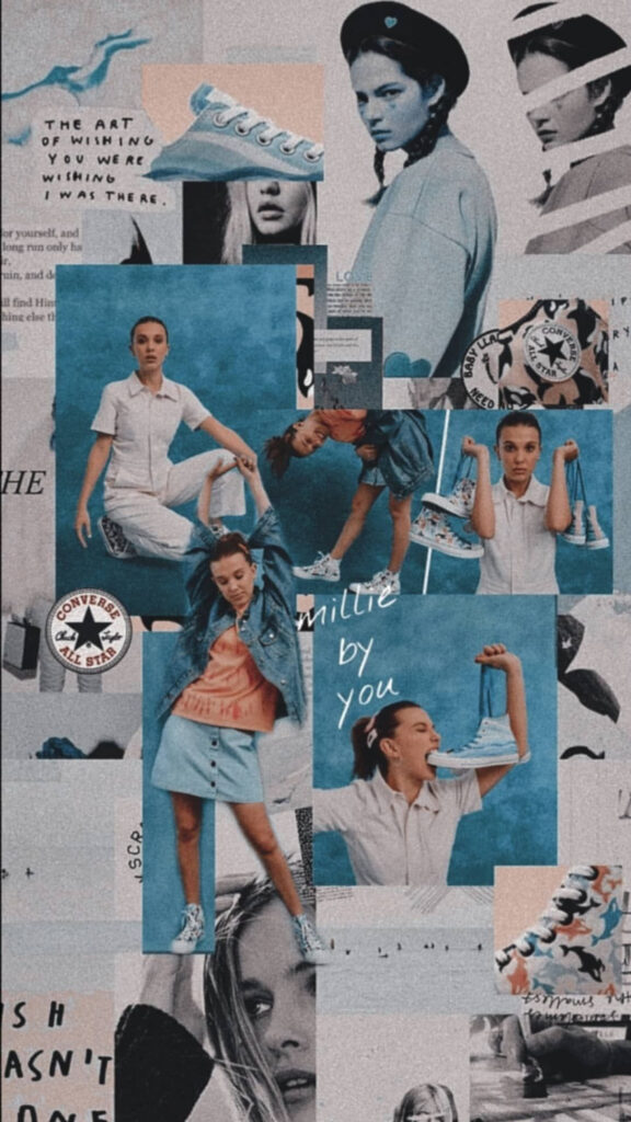 Millie Bobby Brown Collage Aesthetic Mobile Wallpaper