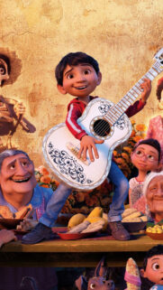 Miguel Rivera Playing Guitar From Coco Mobile Wallpaper