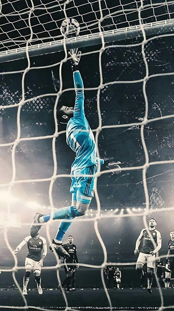 Stunning Goalkeeper Save Action Mobile Wallpaper