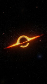 Black Hole Accretion Disk Galaxy Space Mobile Wallpaper