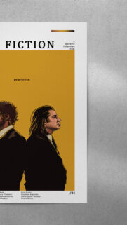 Pulp Fiction Minimalist Art Mobile Wallpaper