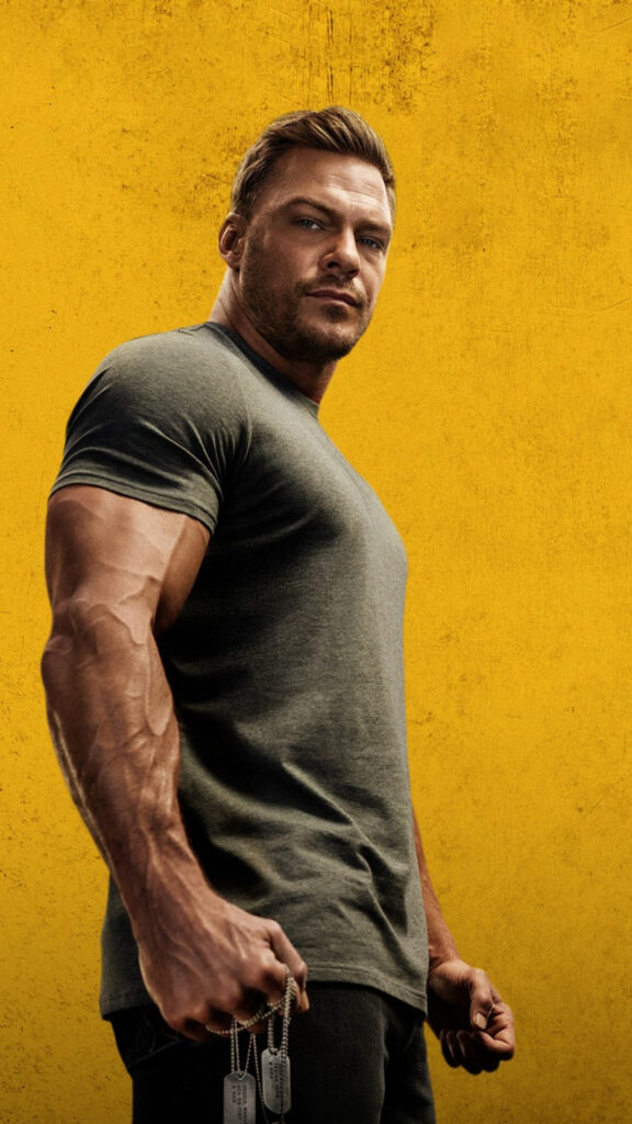 Alan Ritchson as Jack Reacher Mobile Wallpaper
