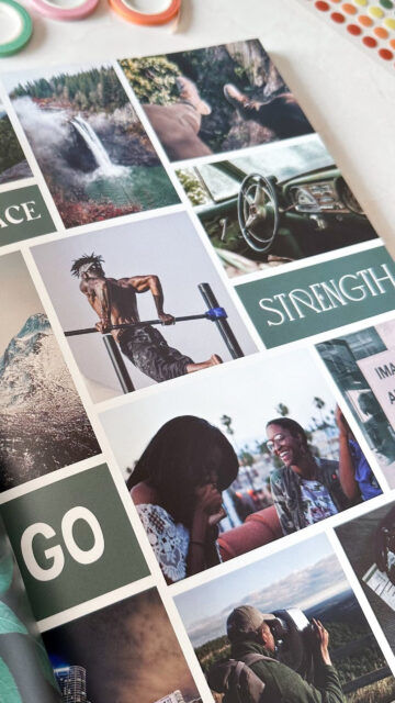 Inspiring Aesthetic Vision Board Collage for Successful Manifestation Wallpaper
