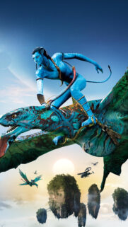 Jake Sully Riding Ikran in Avatar 4K Mobile Wallpaper