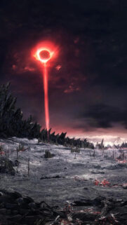 Dark Fantasy Darksign Eclipse from Dark Souls III Mobile Wallpaper