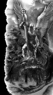 St. Michael the Archangel Defeating the Demon Mobile Wallpaper