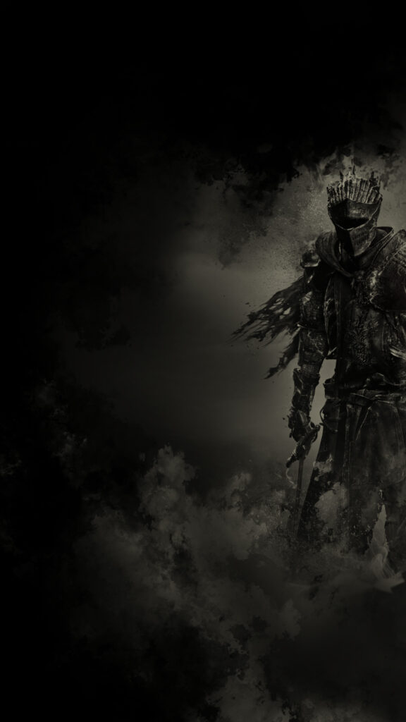 Dark Knight Fantasy Armor Mobile Wallpaper