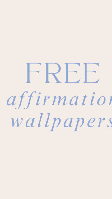 Positive Affirmation Vision Board Aesthetic Inspiration Phone Wallpaper