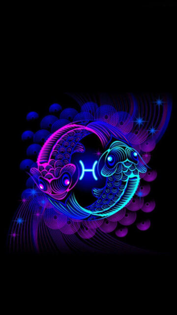 Pisces Dreamy Cosmic Zodiac Art and Mystical Water Sign Astrology Wallpaper