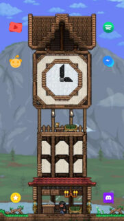 Terraria Clock Tower Mobile Wallpaper