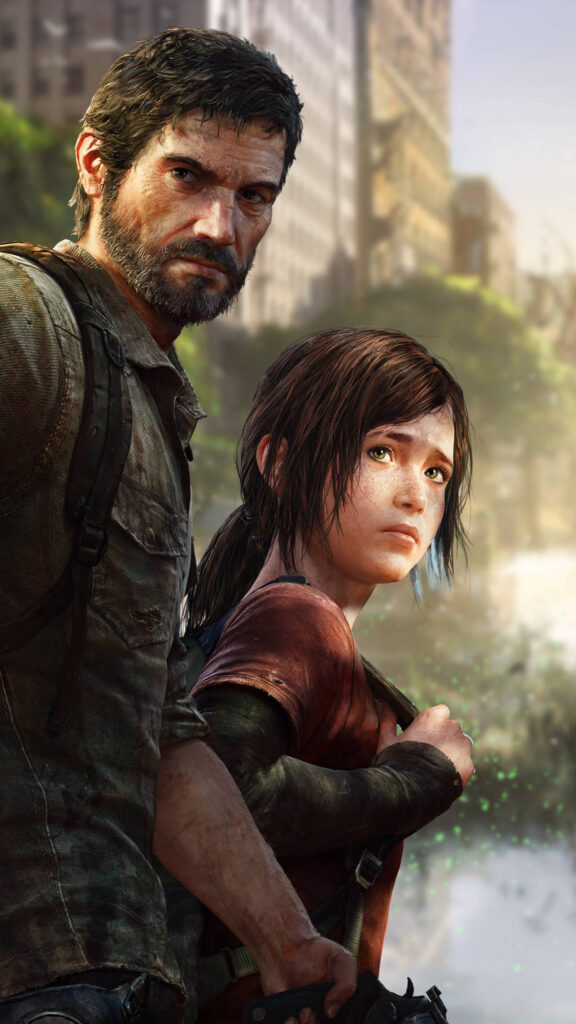 Joel and Ellie Survival Portrait Mobile Wallpaper