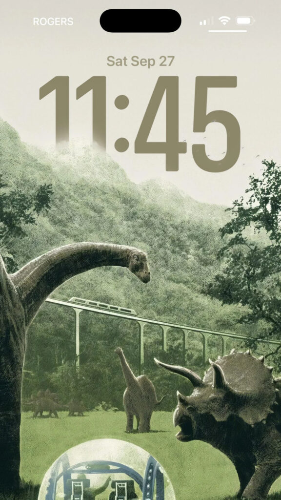 Prehistoric Dinosaur Landscape Scenic Mobile Wallpaper