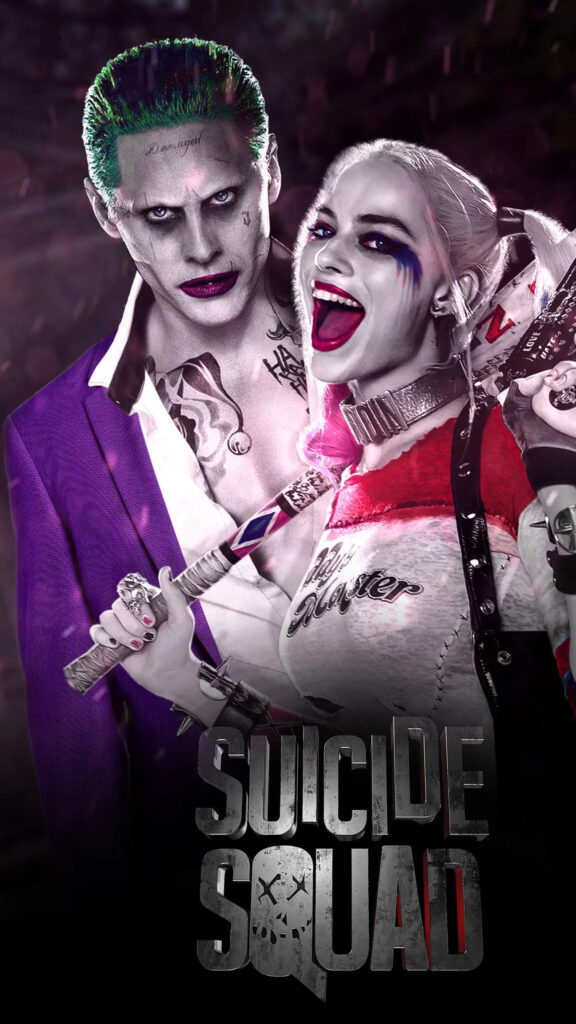 The Joker and Harley Quinn Suicide Squad Mobile Wallpaper