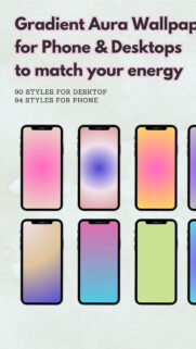 Aura Gradient Energy Spiritual Aesthetic Mobile and Desktop Wallpaper
