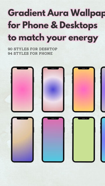 Aura Gradient Energy Spiritual Aesthetic Mobile and Desktop Wallpaper
