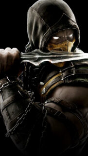 Scorpion Mortal Kombat Close-up Mobile Wallpaper