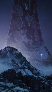 Halo Infinite Snowy Ring World Landscape Mobile Wallpaper