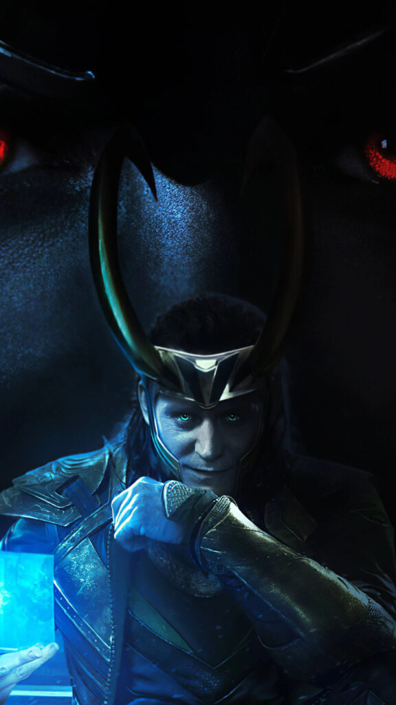 Loki God of Mischief Cinematic Digital Art Mobile Wallpaper