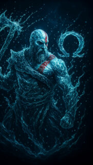 Kratos God of War Liquid Elemental Mobile Wallpaper