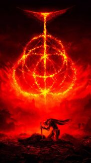Elden Ring Burning Erdtree Phone Wallpaper