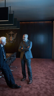 Richard Gere and Jeffrey Wright in The Agency Mobile Wallpaper