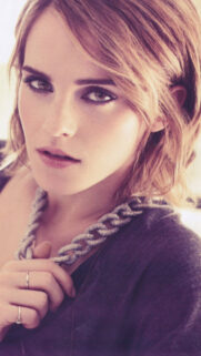 Stunning Close-Up Emma Watson Portrait Mobile Wallpaper