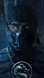 Sub-Zero Close-up Mortal Kombat Style Mobile Wallpaper