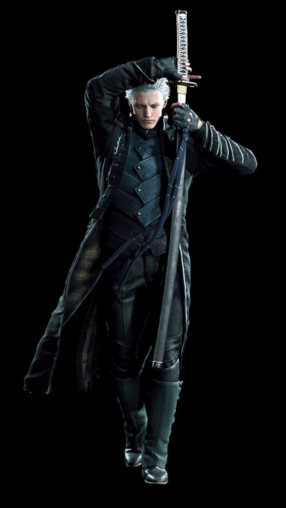 Vergil Devil May Cry 5 Character Art Phone Wallpaper
