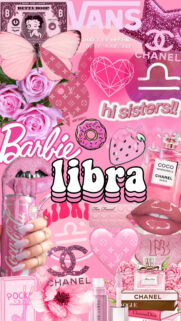 Libra Zodiac Aesthetic Manifestation Collage and Astrology Personality Wallpaper
