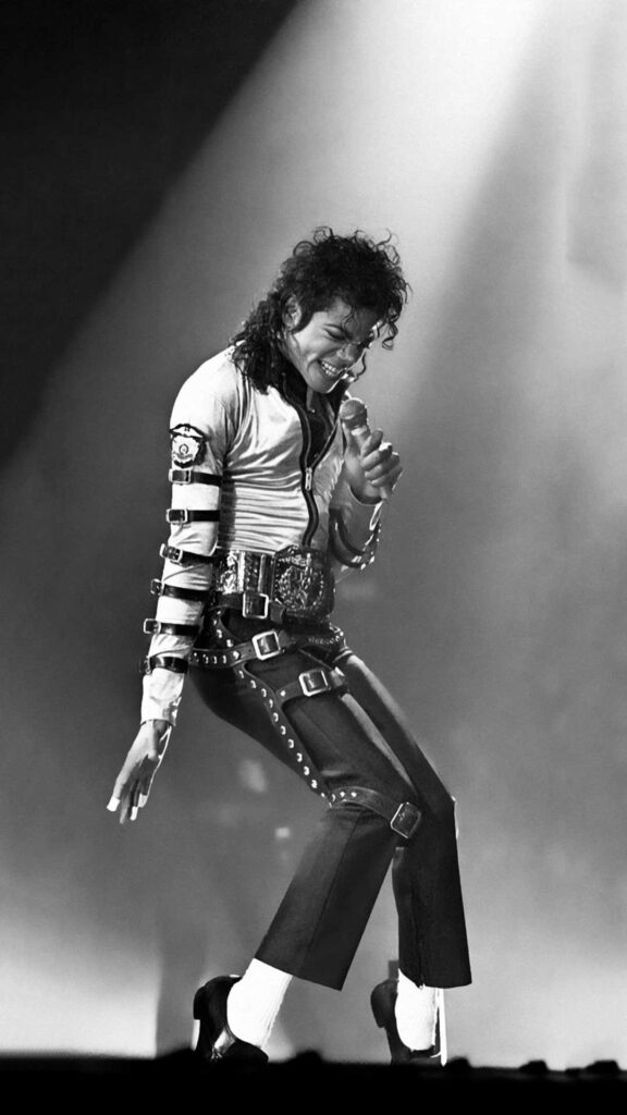 Michael Jackson Performing on Stage Mobile Wallpaper