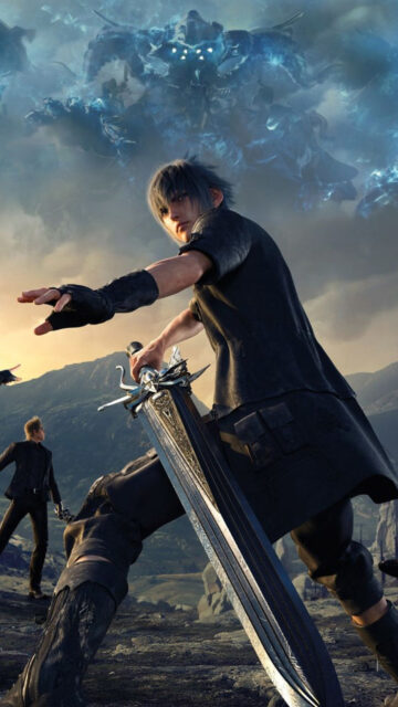 Noctis Lucis Caelum Fantasy Battle Mobile Wallpaper