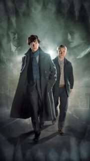 Sherlock Holmes and Dr. Watson Moody TV Series Mobile Wallpaper