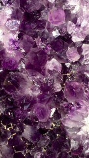 Deep Purple Amethyst Crystal Healing Energy Aesthetic Wallpaper
