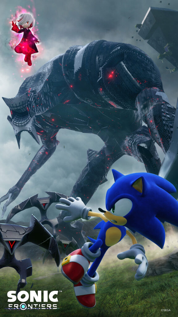 Sonic Frontiers Dynamic Battle Action Mobile Wallpaper