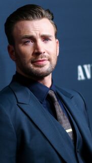 Chris Evans Elegant Suit Portrait Mobile Wallpaper