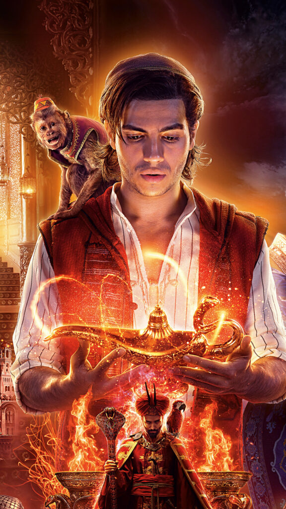 Aladdin and Jafar Magic Lamp Mobile Wallpaper