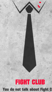 Fight Club Minimalist Tie Mobile Wallpaper