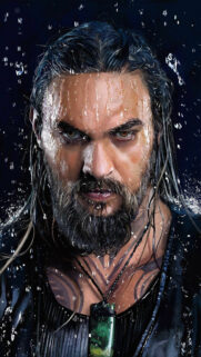 Aquaman Jason Momoa Intense Portrait Mobile Wallpaper
