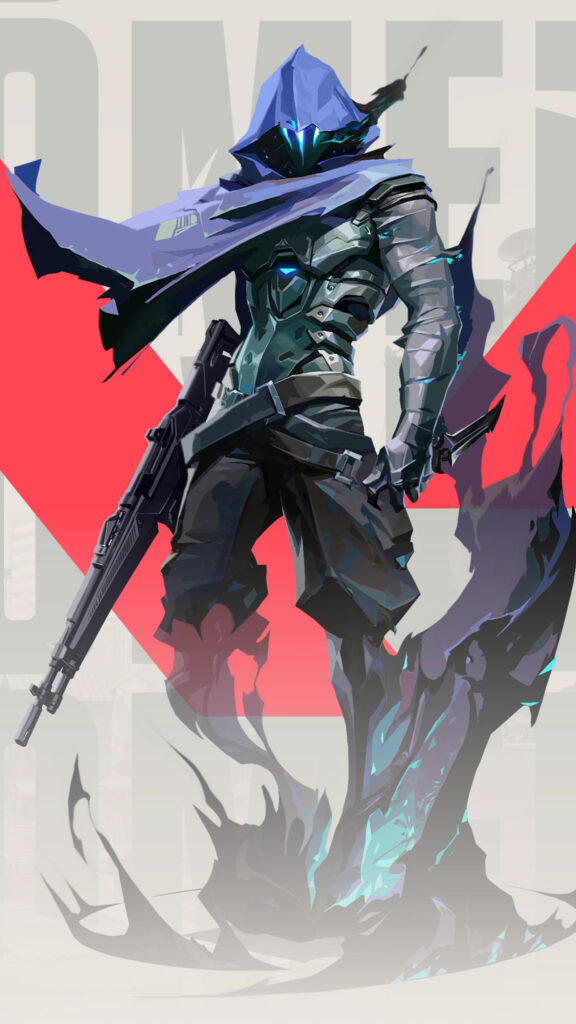 Omen Valorant Character Portrait Mobile Wallpaper