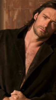 Hugh Jackman Close-Up Mobile Wallpaper