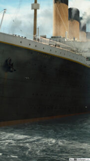 Titanic Cruise Ship Hull View Mobile Wallpaper