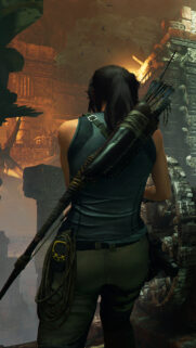 Lara Croft Tomb Raider Survival Action Mobile Wallpaper