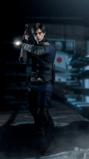 Leon Kennedy Resident Evil 2 Remake Tactical Gear Mobile Wallpaper