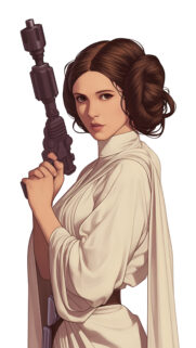 Princess Leia Organa Star Wars Art Mobile Wallpaper