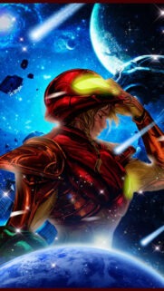 Samus Aran Space Exploration 4K Mobile Wallpaper